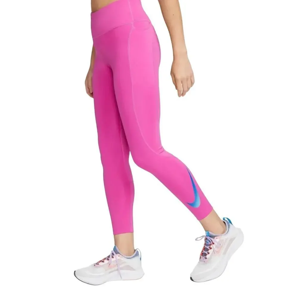 Nike Women's Fast 7/8 Running Leggings in Fuschia, Size XL​​